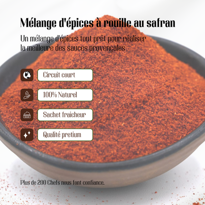 MÉLANGE D'ÉPICES À ROUILLE AU SAFRAN